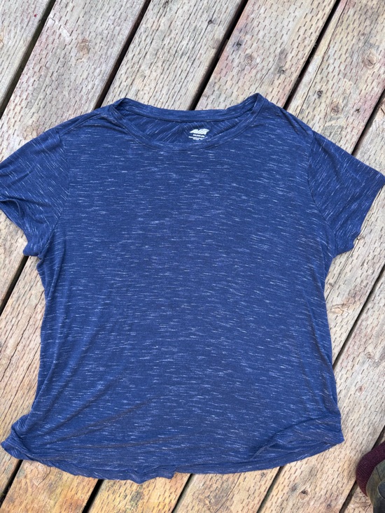 Avia Tops - Avia Heathered Navy Blue Short Sleeve Tee